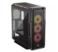 CORSAIR iCUE LINK 5000T LX RGB Mid-Tower ATX PC Case - 3x Pre-Installed LX120 RGB Fans, Integrated Aurora RGB Light Strips, Spacious Interior, iCUE LINK System Hub Included - Black
