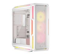Corsair iCUE LINK 5000T LX, White, RGB Mid-Tower, Tempered Glass, Reverse Connec