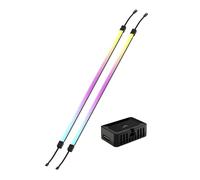 Corsair iCUE LINK LS430 Aurora RGB Light Strips 430mm Kit - 2x Magnetic Diffused Individually Addressable RGB LED Strips - iCUE LINK Adapter and ARGB to iCUE 3-Pin Adapter Cable Included