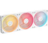 Corsair iCUE LINK LX120-R RGB 120mm PWM Reverse Fans - Triple Fan Kit - Low-Noise, Magnetic Dome Bearing, Dual Light Loops, QuikTurn™ Screws, Zero RPM Mode - White