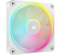 Corsair iCUE LINK LX120 RGB 120mm PWM Fan Single Pack - Dual Light Loops - Requires iCUE LINK System Hub (Sold Separately) AirGuide Technology - White