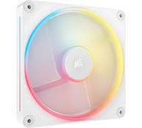 Corsair iCUE LINK LX140-R RGB 140mm PWM Reverse Fan - Single Fan - Low-Noise, Magnetic Dome Bearing, Dual Light Loops, QuikTurn™ Screws, Zero RPM Mode - White