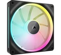 Corsair iCUE LINK LX140 RGB 140mm PWM Fan Single Pack - Dual Light Loops - Requires iCUE LINK System Hub (Sold Separately) AirGuide Technology - Black