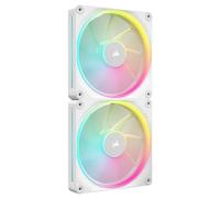 Corsair iCUE LINK LX140 RGB White Dual 140mm PWM Fan Starter Kit 2 Pack