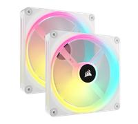 CORSAIR iCUE LINK QX140 RGB 140mm PWM PC Fans Starter Kit with iCUE LINK System Hub - White