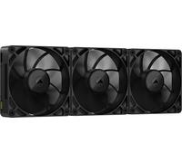 CORSAIR iCUE LINK RX120 MAX 120mm PWM Thick Fans with iCUE LINK System Hub - High-Static Pressure - Liquid Crystal Polymer - Magnetic Dome Bearing - Triple Pack - Black