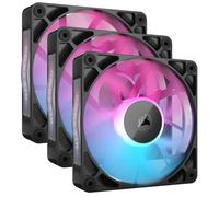 Corsair iCUE LINK RX120 RGB 120mm PWM Fans with iCUE LINK System Hub - Magnetic Dome Bearing - Triple Pack - Black