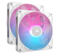 CORSAIR iCUE LINK RX140 RGB 140mm PWM Fan Twin Starter Kit - White