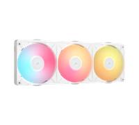 CORSAIR iCUE LINK RX360 II Unified Frame RGB PWM PC Fans Starter Kit with iCUE LINK System Hub - White