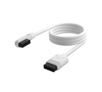 Corsair iCUE LINK Slim Cable - 1x 600mm Straight/Slim 90° - White