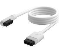 Corsair iCUE LINK Slim Cable - 1x 600mm Straight/Slim 90° - White