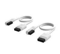 Corsair iCUE LINK Slim Cables - 2x 200mm Straight/Slim 90° - White