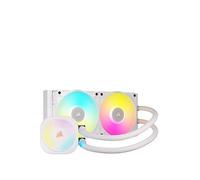 Corsair iCUE LINK TITAN 240 RX RGB Liquid CPU Cooler - 240mm AIO - 2x RX120 RGB Fans Included - Fits Intel LGA 1851/1700, AMD AM5/AM4 - iCUE LINK System Hub Included - White