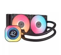 Corsair iCUE LINK TITAN 240 RX LCD Liquid CPU Cooler - 240mm AIO - Low-Noise - FlowDrive Cooling Engine - Intel LGA 1851/1700, AMD AM5/AM4 - 2x RX120 RGB Fans - iCUE LINK System Hub Included - Black
