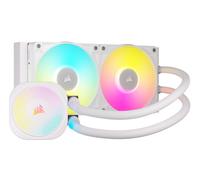 Corsair iCUE LINK TITAN 240 RX RGB Liquid CPU Cooler - 240mm AIO - 2x RX120 RGB Fans Included - Fits Intel LGA 1851/1700, AMD AM5/AM4 - iCUE LINK System Hub Included - White