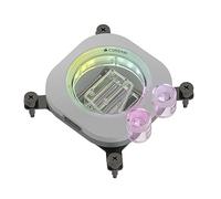 Corsair iCUE LINK XC7 RGB ELITE CPU Water Block - Transparent Flow Chamber - 24 RGB LEDs - Fits Intel® LGA 1700, AMD® AM5 and older - White