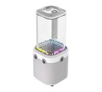 Corsair iCUE LINK XD6 RGB ELITE Pump/Reservoir Unit - FlowDrive Max Pump, Built-In Temperature Sensor, 22 Addressable RGB LEDs, 440ml Transparent Nylon Reservoir - White