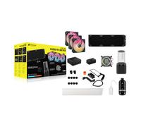 CORSAIR iCUE LINK XH505i RX 360 RGB Custom Cooling Kit - XC7 ELITE CPU Water Block, XD6 ELITE Pump Reservoir, 3x RX120 RGB Fans, XR5 360mm Radiator, iCUE LINK System Hub - Black