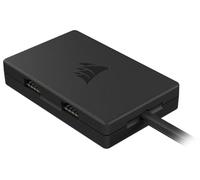 Corsair Internal 4-Port USB 2.0 Hub - 4x 9-Pin USB 2.0 Ports - Easy Magnetic Installation - Compatible with most Intel® and AMD® Motherboards - Black