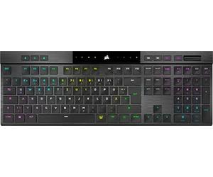 Corsair K100 RGB AIR Wireless Ultra-Thin Mechanical Gaming Keyboard, Cherry ULP Tactile - schwarz, D