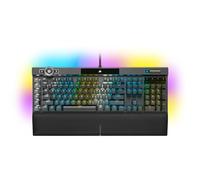 Corsair K100 RGB Mechanical Gaming Keyboard (CHERRY MX SPEED RGB Silver Switch, 8MB Integrated Storage, Dedicated Media Keys and Volume Control, USB Port Directly on the Keyboard) Black