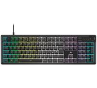 Corsair K55 CORE RGB Membrane Wired Gaming Keyboard - Quiet, Responsive Switches - Spill Resistance - Ten-Zone RGB - Media Keys - iCUE Compatible - QWERTY UK - PC, Mac - Black