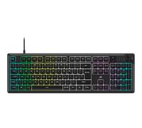 Corsair K55 CORE RGB Membrane Wired Gaming Keyboard - Quiet, Responsive Switches - Spill Resistance - Ten-Zone RGB - Media Keys - iCUE Compa