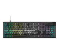 Corsair K55 Core RGB Wired Membrane Gaming Keyboard - Quiet and Sensitive Switches - Splash Resistant - Ten Zone RGB - iCUE Compatible - QWERTY ES - PC, Mac - Black