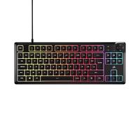 Corsair K55 Core TKL RGB Gaming Keyboard - Tenkeyless, 8 RGB Zones, Silent Membrane Keys, Splash Resistant, Multimedia Keys, 1000Hz - FR Layout - Black