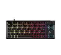 CORSAIR K55 CORE TKL RGB Keyboard, Membrane, iCUE Compatible, 12-Key Rollover, A