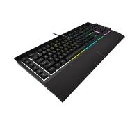 Corsair K55 RGB PRO Keyboard, 5-Zone RGB, Membrane, 12-Key Rollover, Anti-Ghosti