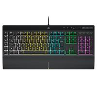 Corsair K55 RGB PRO Wired Membrane Gaming Keyboard - Dust and Spill Resistant - 6 Macro Keys with Elgato Integration - Compatible with iCUE - QWERTY IT - PC, Mac, Xbox - Black