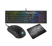 CORSAIR K60 RGB PRO Wired Gaming Keyboard, PRO Gaming Mouse, Gaming Mouse Pad Bundle