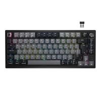 CORSAIR K65 PLUS Wireless 75% Mechanical Gaming Keyboard - RGB, Hot-Swappable MLX Red Switches, PBT Keycaps, UK Layout, Black