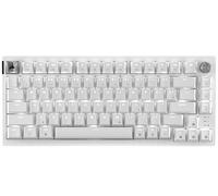 Corsair K65 Plus Wireless 75% RGB Hot-Swappable Mechanical Gaming Keyboard for Mac and iPad - Pre-Lubricated MLX Red v2 Linear Switches, Sound Dampening - QWERTY NA Layout - Frost White