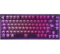 Corsair K65 PLUS WIRELESS 75% RGB Hot-Swappable Mechanical Gaming Keyboard - QWERTY UK Layout, Pre-Lubricated MLX Red v2 Linear Switches, Dual-Layer Sound Dampening - Atomic Purple