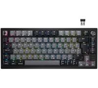 Corsair K65 PLUS WIRELESS 75% RGB Mechanical Gaming Keyboard - Pre-Lubricated MLX Red Linear Switches - PBT Dye-Sub Keycaps - iCUE Compatible - PC, PS5, PS4, Xbox - QWERTY UK - Black/Grey