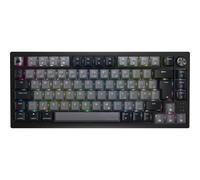 Corsair K65 PLUS WIRELESS 75% RGB Mechanical Gaming Keyboard - Pre-Lubricated MLX Red Linear Switches - PBT Dye-Sub Keycaps - iCUE Compatible - PC, PS5, PS4, Xbox - QWERTY UK - Black/Grey