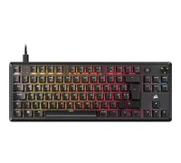 Corsair K70 CORE TKL RGB Tenkeyless Mechanical Gaming Keyboard - Pre-Lubricated MLX Red v2 Linear Switches - Dual-Layer Sound Dampening - ABS Do