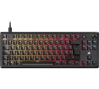 Corsair K70 CORE TKL RGB Tenkeyless Mechanical Gaming Keyboard - Pre-Lubricated MLX Red v2 Linear Switches - Dual-Layer Sound Dampening - ABS Double-Shot Keycaps - QWERTY UK - Black