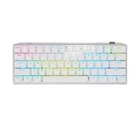 Corsair K70 PRO Mini Wireless RGB 60% Mechanical Gaming Keyboard - Fastest Sub-1ms Wireless, Swappable Cherry MX Blue Keyswitches, Aluminum Frame, PBT Double-Shot Keycaps - NA Layout, QWERTY - White