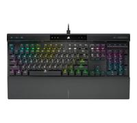 Corsair K70 PRO RGB Optical-Mechanical Gaming Keyboard - OPX Linear Switches, PBT Double-Shot Keycaps, 8,000Hz Hyper-Polling, Magnetic Soft-Touch Palm Rest - NA Layout, QWERTY - Black