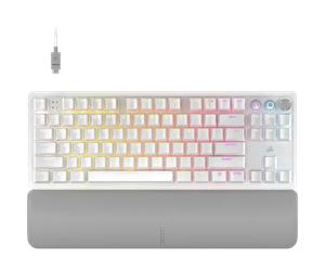 CORSAIR K70 PRO TKL High-Performance Hall Effect Programmable Gaming Keyboard with Rapid Trigger - White