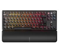 Corsair K70 PRO TKL RGB Tenkeyless Mechanical Wired Gaming Keyboard - Pre-Lubed Hall Effect MGX Hyperdrive Adjustable Switches, Simultaneous SOCD and Rapid Trigger, 8000Hz Polling, QWERTY UK - Black