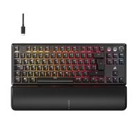 Corsair K70 PRO TKL RGB Tenkeyless Mechanical Wired Gaming Keyboard - Pre-Lubed Hall Effect MGX Hyperdrive Adjustable Switches, Simultaneous SOCD and Rapid Trigger, 8000Hz Polling, QWERTY UK - Black