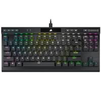 Corsair K70 RGB TKL CHAMPION SERIES Tenkeyless Optical-Mechanical Gaming Keyboard (OPX RGB Keyswitches, PBT Double-Shot Keycaps, Detachable USB-C Cable) QWERTY, NA Layout - Black