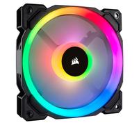 Corsair LL120 RGB 120mm Dual Light Loop PWM RGB Fan - Single Fan - Black