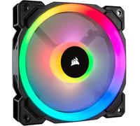 Corsair LL120 RGB 120mm Dual Light Loop PWM RGB Fan - Single Fan - Black