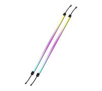 CORSAIR LS430 Aurora Light RGB Strips 430mm - 2x Magnetic Diffused Individually Addressable RGB LED Strips - +5V ARGB Header or CORSAIR iCUE Controller - ARGB to iCUE 3-Pin Adapter Cable Included