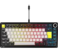 Corsair MAKR PRO 75 Hall Effect DIY Wired Magnetic Mechanical Gaming Keyboard - 75% Layout, MGX Hyperdrive Switches, Dual Actuation, Rapid Trigger, FlashTap SOCD, 8,000Hz, UK Layout - Black
